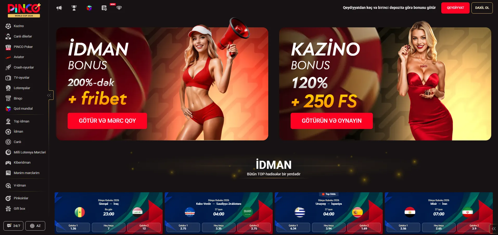 Pinco Azərbaycanda necə qeydiyyatdan keçmək olar?